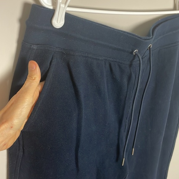 Brooks Brothers Navy Blue Drawstring Joggers- front pockets- Large - Picture 12 of 13